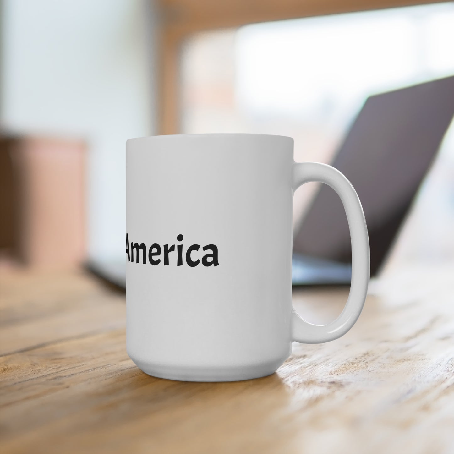 God Bless America 15oz Ceramic Mug - Patriotic Coffee Tea Cup