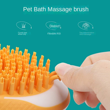 2-in-1 Silicone Pet Bath Brush