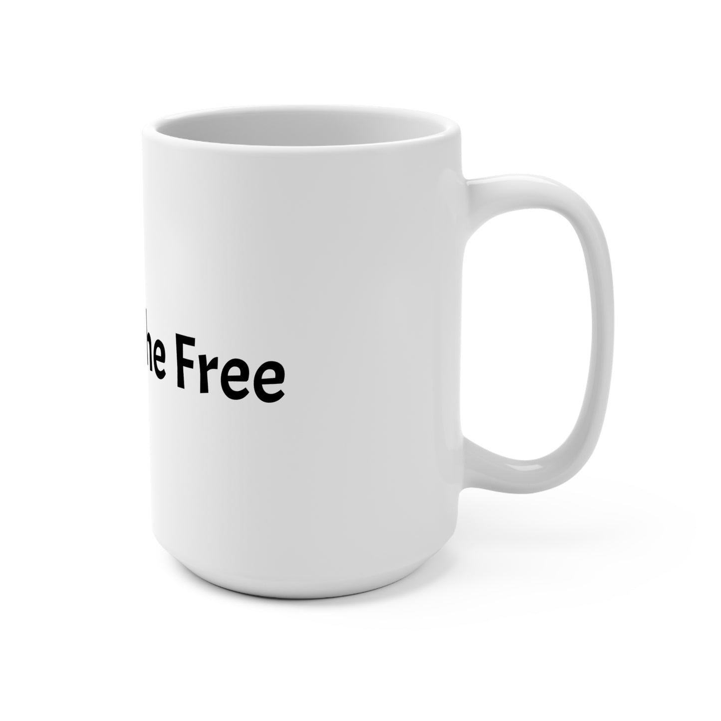 Land of the Free 15oz Ceramic Mug — Patriotic American Flag Coffee Cup