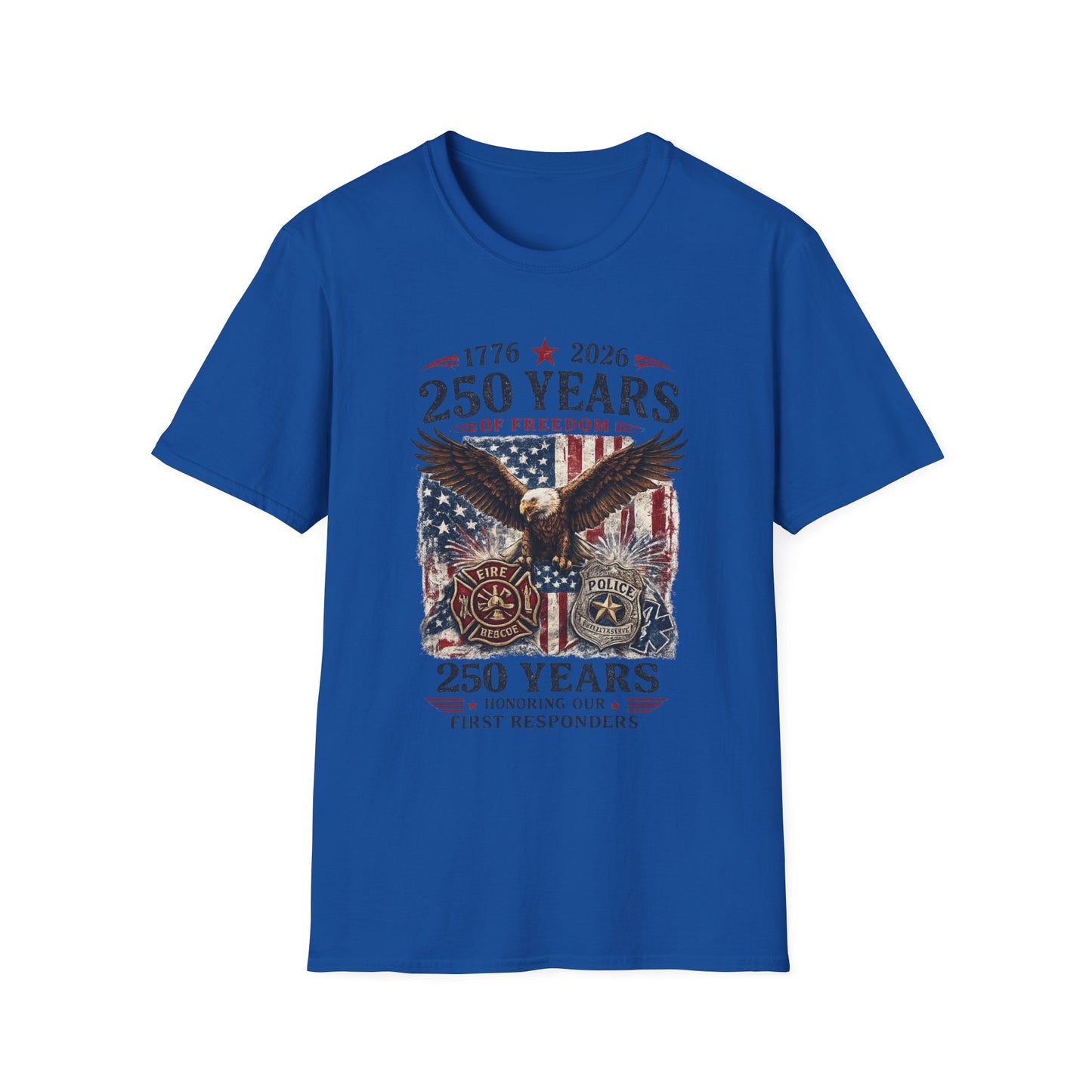 250 Years of Freedom Eagle T-Shirt — 1776–2026 Patriotic Anniversary Tee