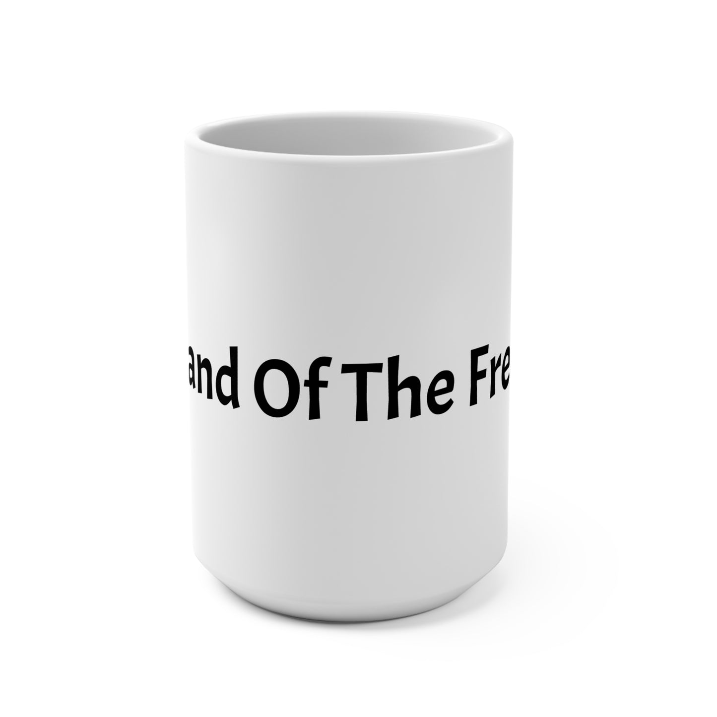 Land of the Free 15oz Ceramic Mug — Patriotic American Flag Coffee Cup