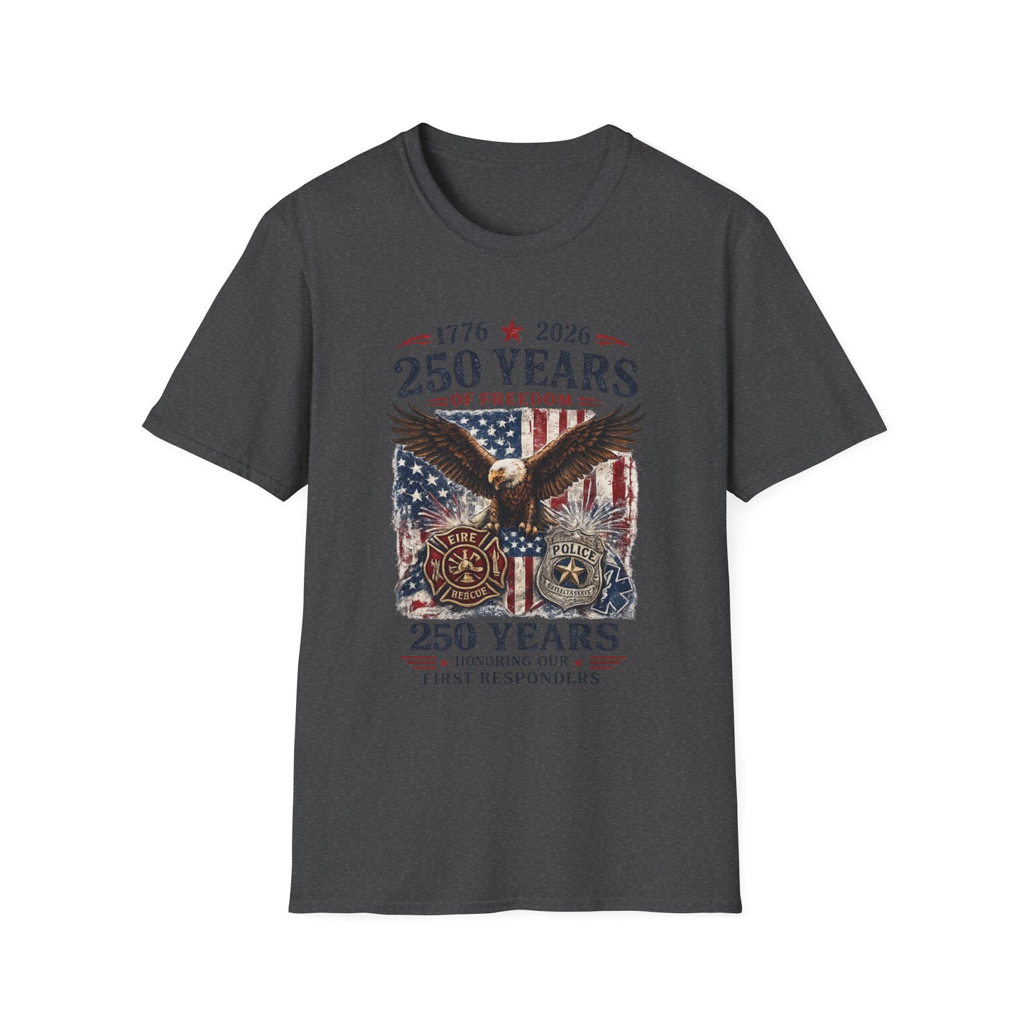 250 Years of Freedom Eagle T-Shirt — 1776–2026 Patriotic Anniversary Tee