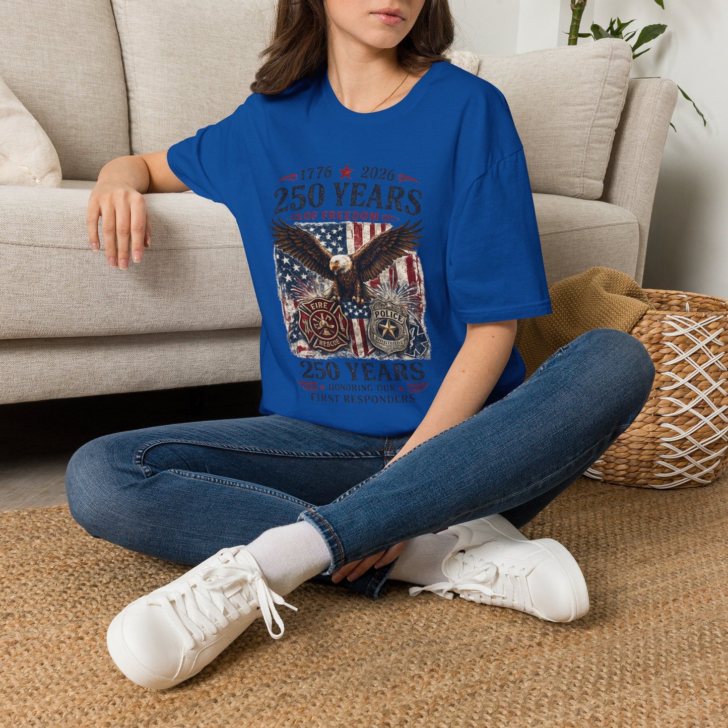 250 Years of Freedom Eagle T-Shirt — 1776–2026 Patriotic Anniversary Tee
