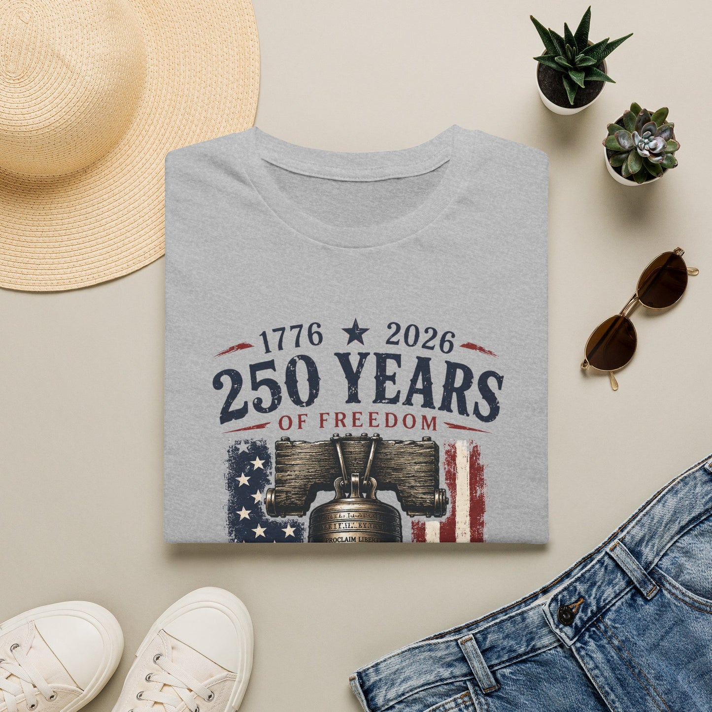 250 Years of Freedom T-Shirt — 1776–2026 Liberty Celebration Tee