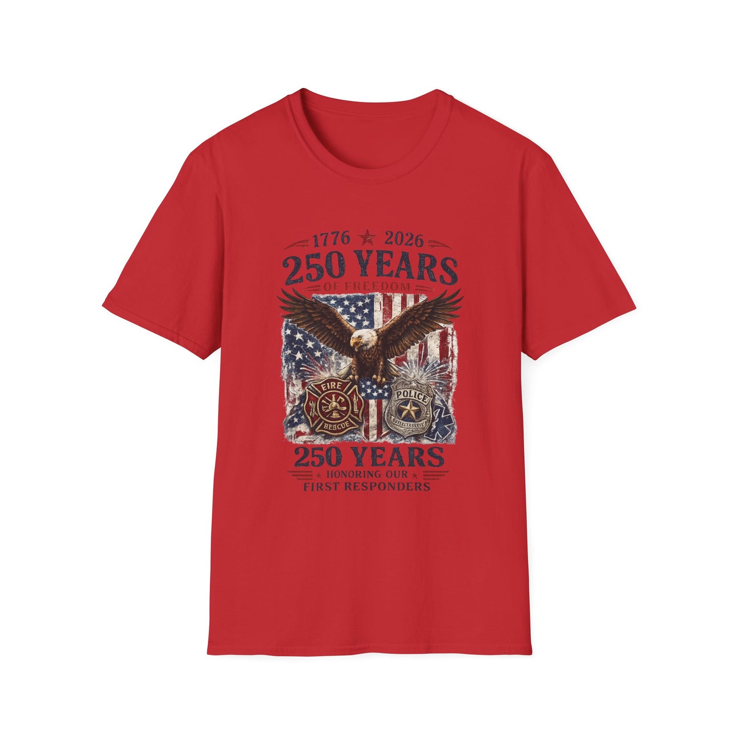 250 Years of Freedom Eagle T-Shirt — 1776–2026 Patriotic Anniversary Tee