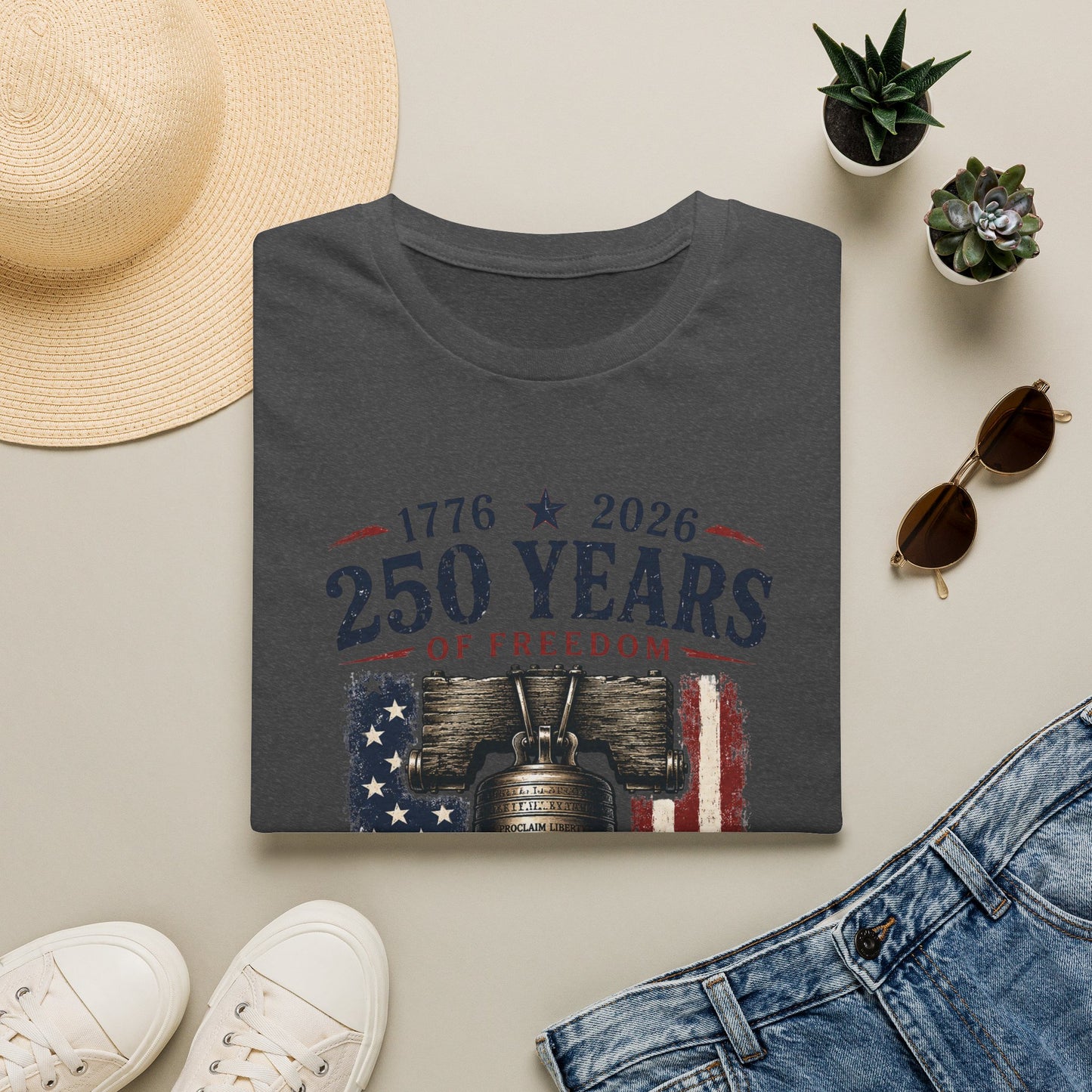 250 Years of Freedom T-Shirt — 1776–2026 Liberty Celebration Tee